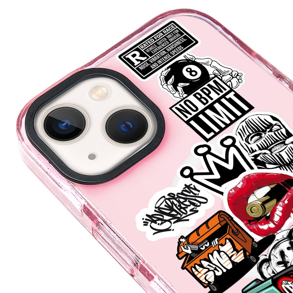 MagsafeliArtycaseSimliPembe