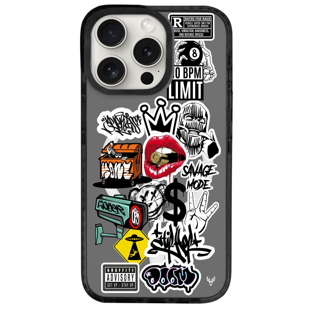 MagsafeliArtycaseCoolBlack