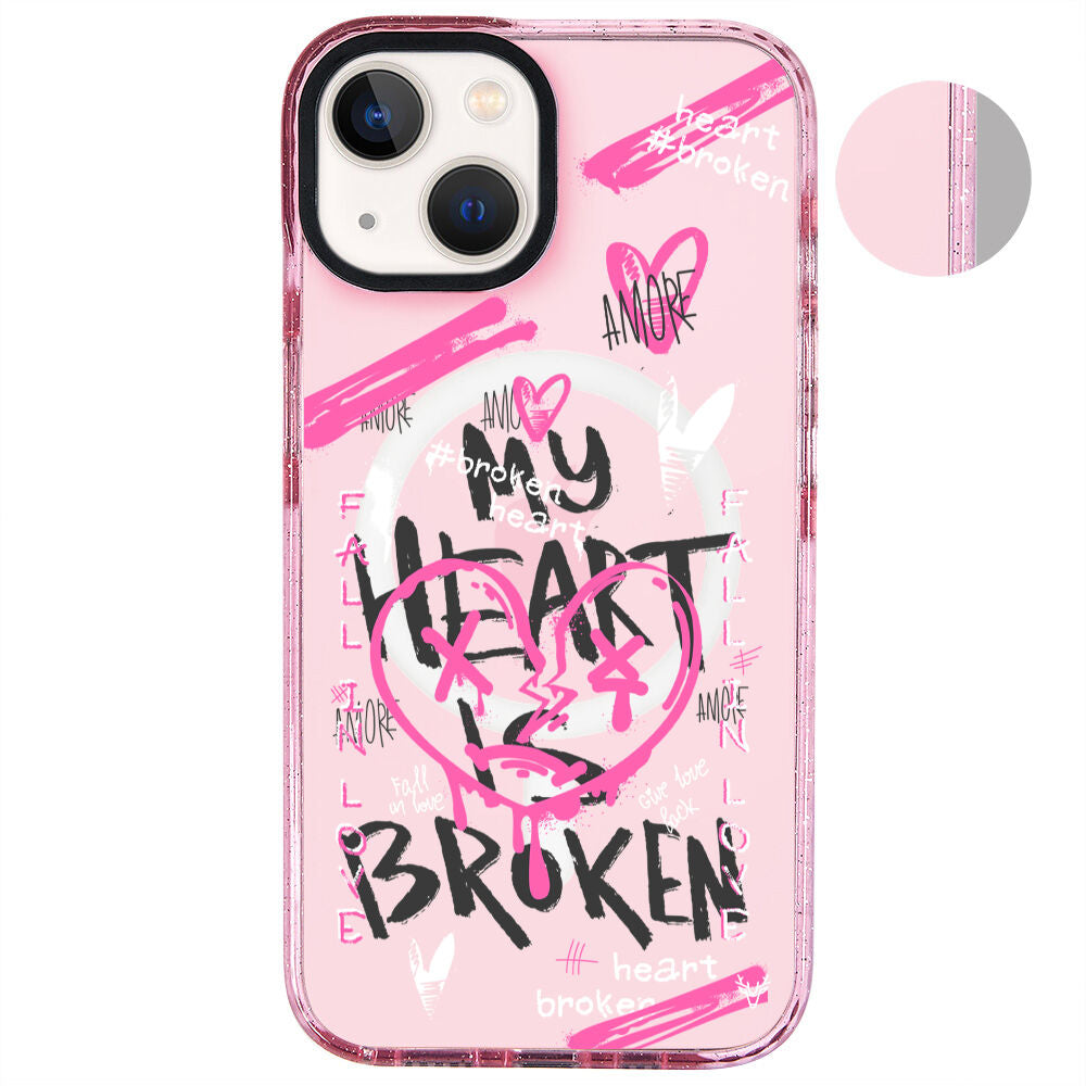 MagsafeliArtycaseSimliPembe