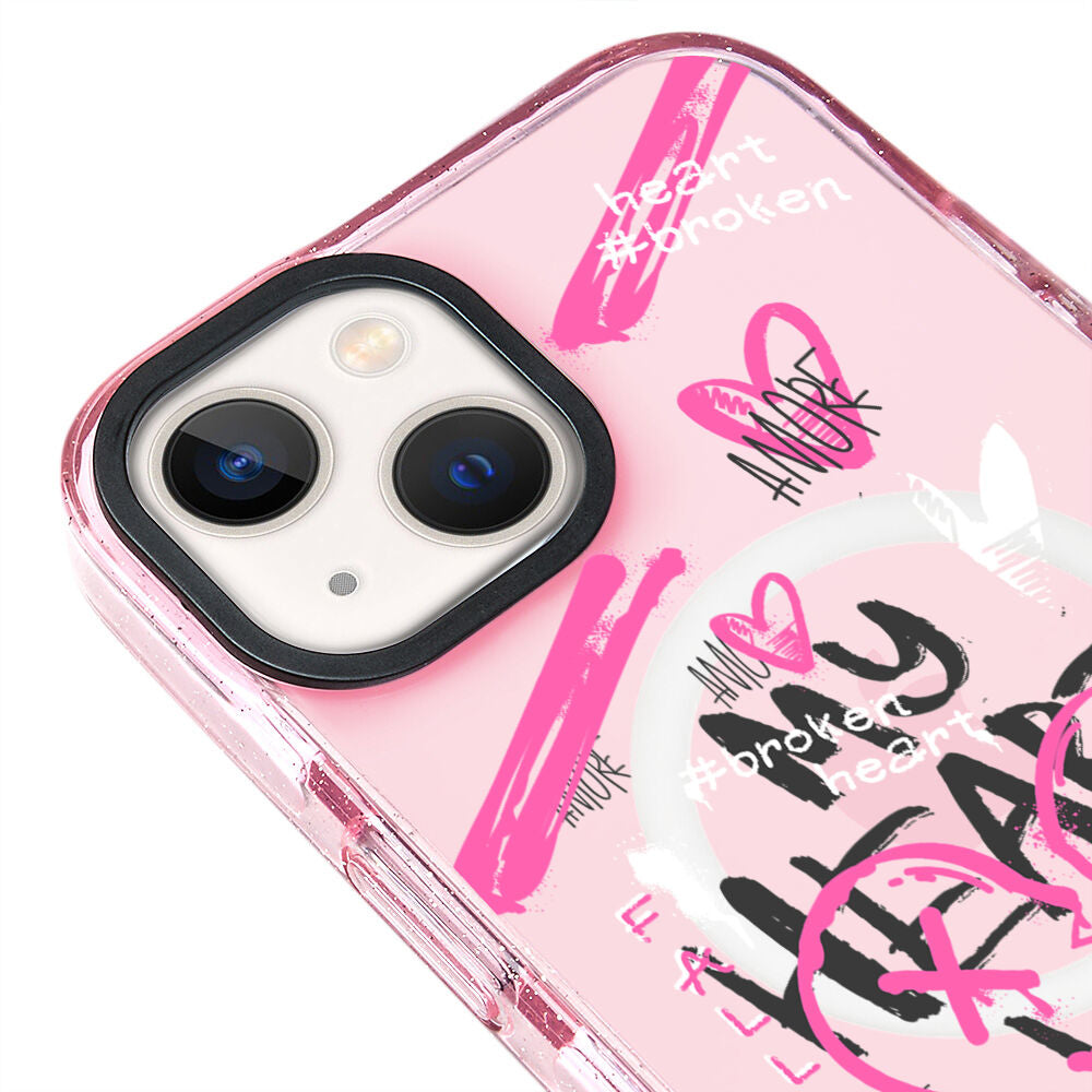MagsafeliArtycaseSimliPembe
