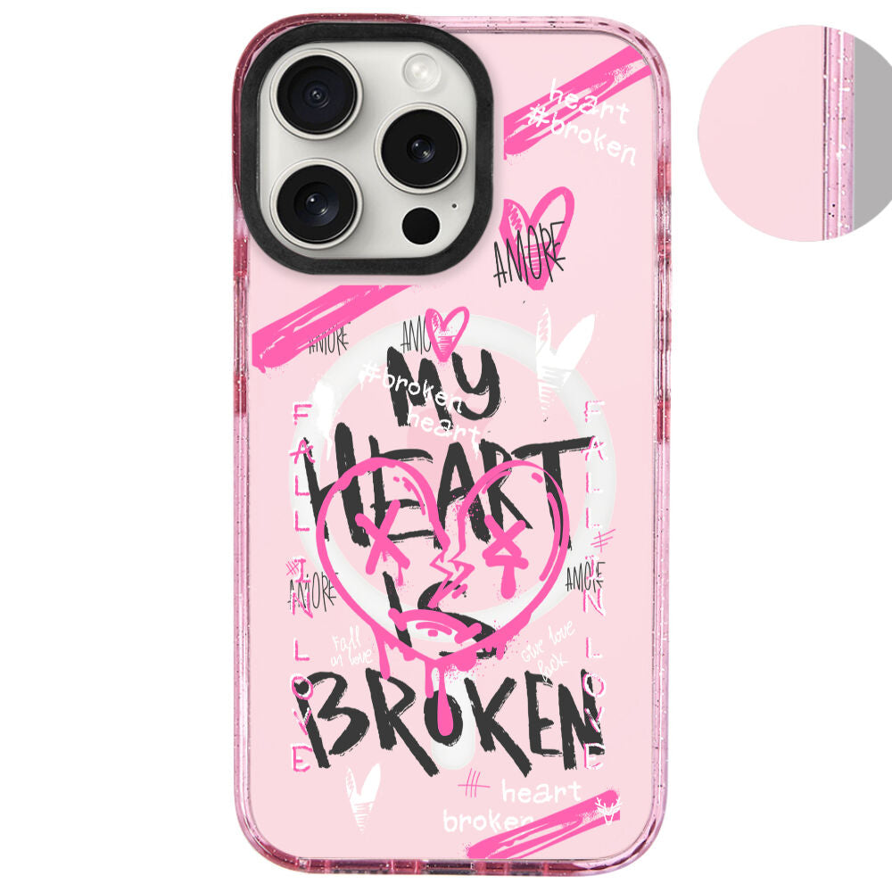 MagsafeliArtycaseSimliPembe