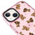 iPhone 14 Plus Ayıcıklar Telefon Kılıfı - Artycase - Simli Pembe