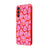 Samsung A34 Pinky Hearts Telefon Kılıfı - Renkli Silikon - Kırmızı