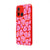 Xiaomi Redmi 12C Pinky Hearts Telefon Kılıfı - Renkli Silikon - Kırmızı