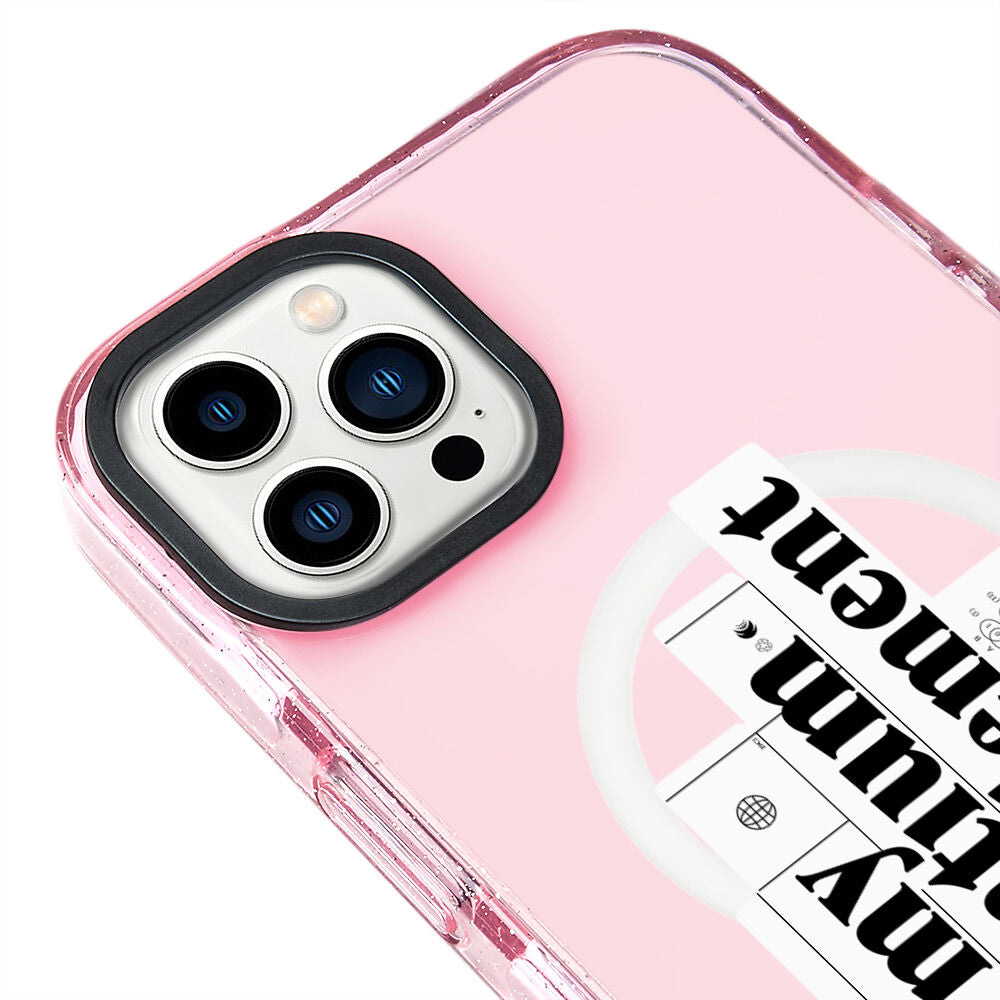 MagsafeliArtycaseSimliPembe