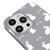 iPhone 13 Pro Cute Rabbits Telefon Kılıfı - Renkli Silikon - Gri