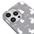 iPhone 13 Pro Max Cute Rabbits Telefon Kılıfı - Renkli Silikon - Gri