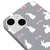 iPhone 14 Cute Rabbits Telefon Kılıfı - Renkli Silikon - Gri