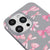iPhone 14 Pro Pinky Ribbons Telefon Kılıfı - Renkli Silikon - Gri