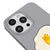 iPhone 16 Pro Egg Cat Telefon Kılıfı - Renkli Silikon - Gri