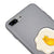 iPhone 8 Plus Egg Cat Telefon Kılıfı - Renkli Silikon - Gri
