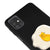 Samsung M51 Egg Cat Telefon Kılıfı - Renkli Silikon - Siyah