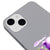 iPhone 14 Purple Bear Telefon Kılıfı - Renkli Silikon - Gri