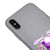 iPhone XS Purple Bear Telefon Kılıfı - Renkli Silikon - Gri