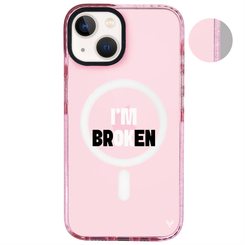 MagsafeliArtycaseSimliPembe