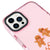 iPhone 14 Pro Max Joy The World Telefon Kılıfı - Artycase - Simli Pembe