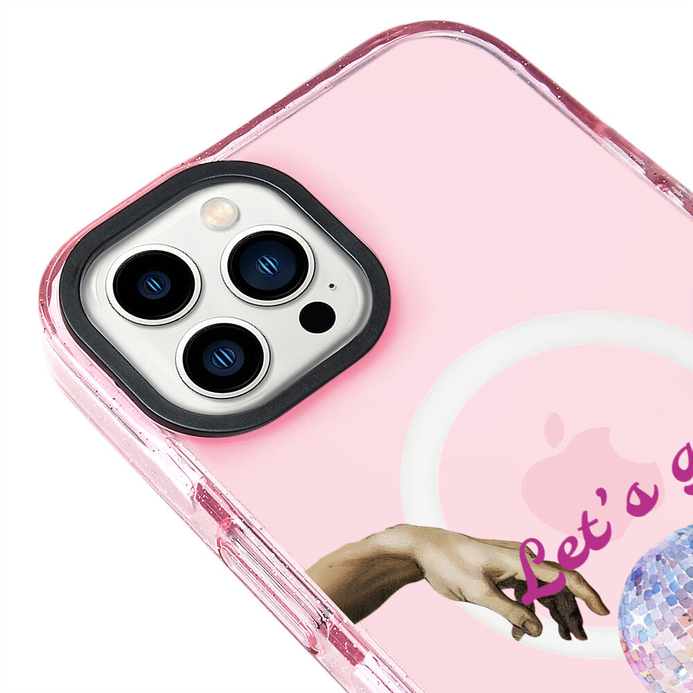 MagsafeliArtycaseSimliPembe