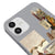 iPhone 12 Mini Imitates Art Telefon Kılıfı - Renkli Silikon - Gri