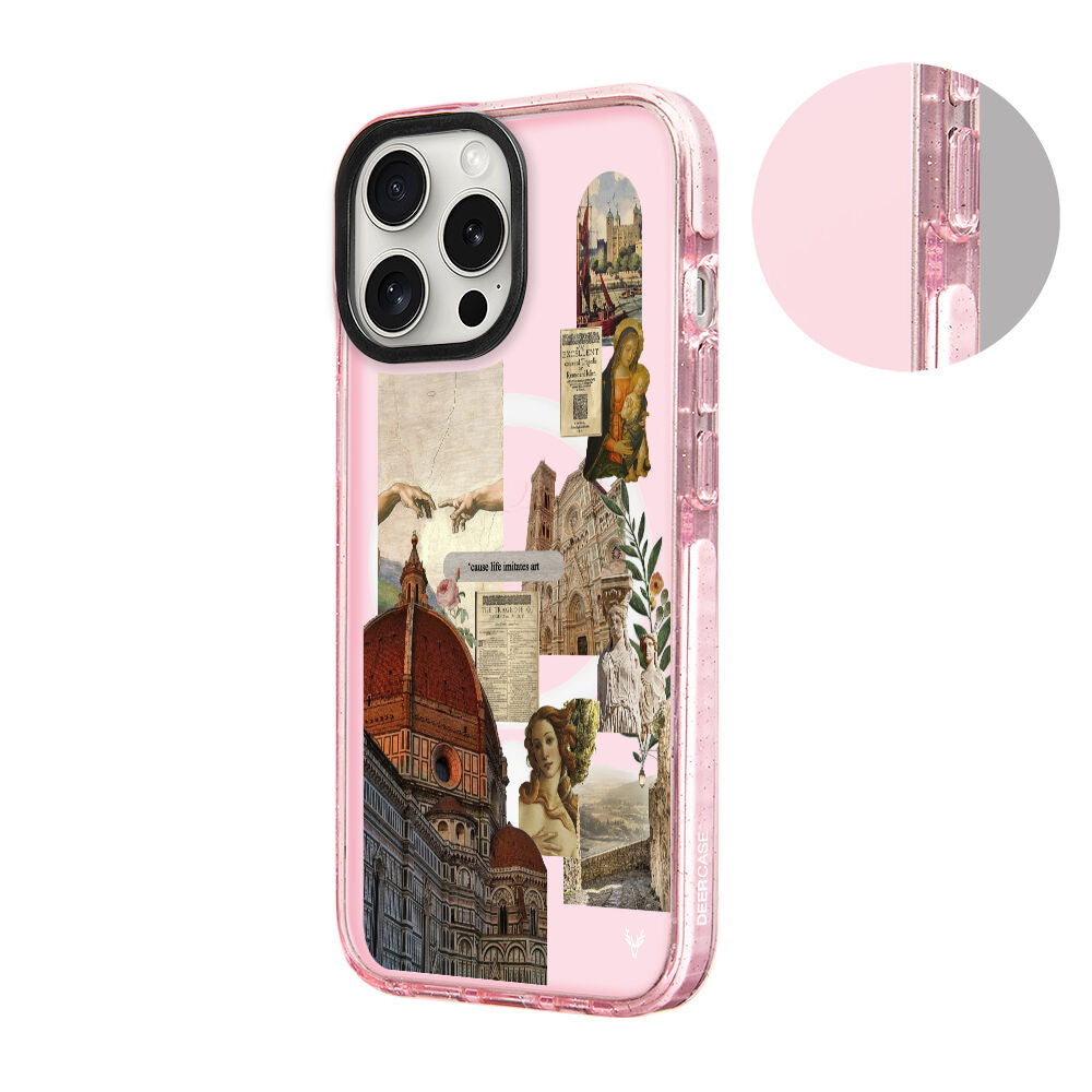 MagsafeliArtycaseSimliPembe