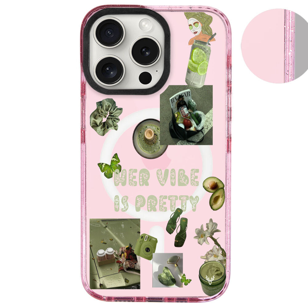 MagsafeliArtycaseSimliPembe