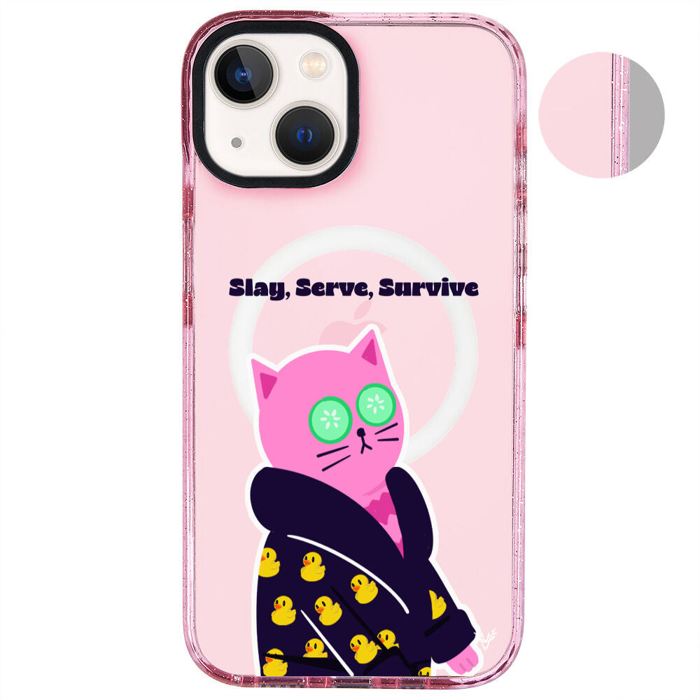 MagsafeliArtycaseSimliPembe