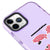 iPhone 11 Pro CommuniCation Telefon Kılıfı - Artycase - Simli Mor
