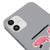 iPhone 12 Mini CommuniCation Telefon Kılıfı - Renkli Silikon - Gri