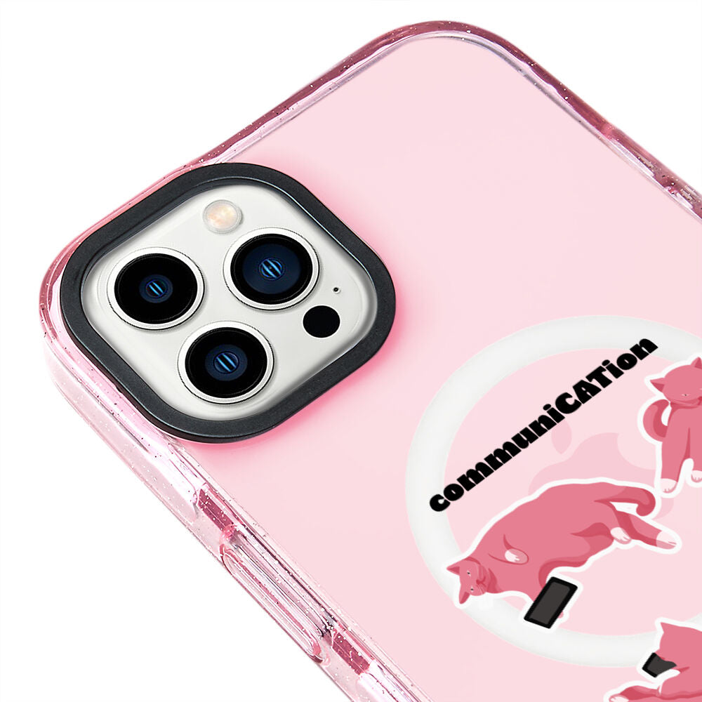MagsafeliArtycaseSimliPembe