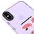 iPhone X CommuniCation Telefon Kılıfı - Artycase - Simli Mor