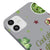 iPhone 12 Drink Matcha Telefon Kılıfı - Renkli Silikon - Gri