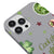 iPhone 12 Pro Drink Matcha Telefon Kılıfı - Renkli Silikon - Gri