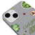 iPhone 13 Drink Matcha Telefon Kılıfı - Renkli Silikon - Gri