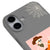 iPhone 16 Plus Boo Skeleton Telefon Kılıfı - Renkli Silikon - Gri
