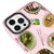 iPhone 13 Pro East Cuisine Telefon Kılıfı - Artycase - Simli Pembe