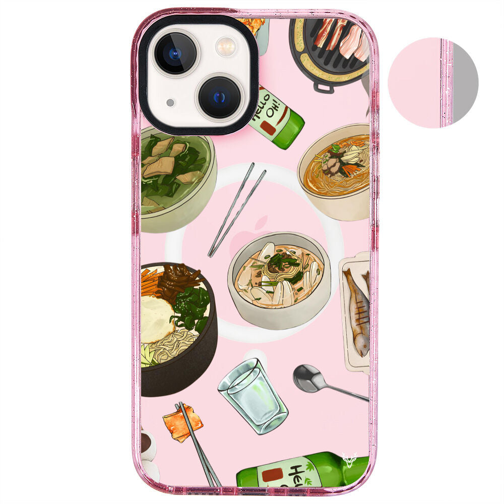 MagsafeliArtycaseSimliPembe