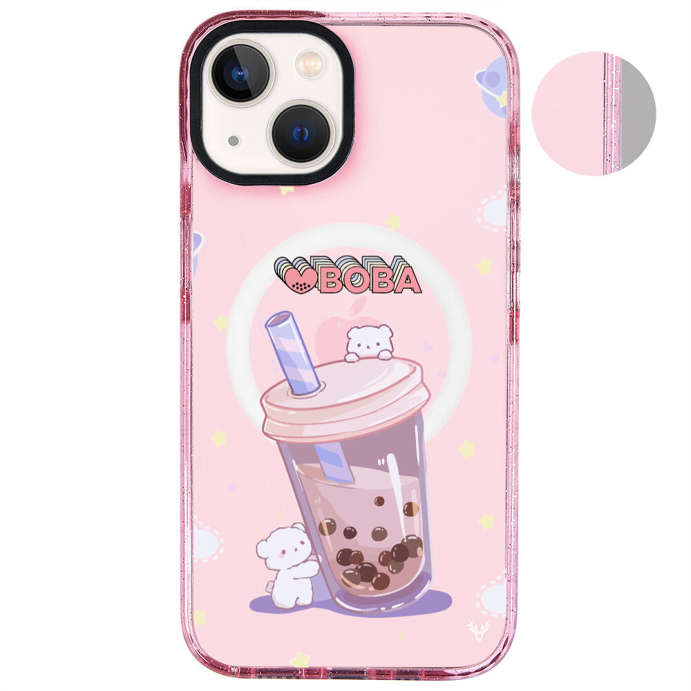 MagsafeliArtycaseSimliPembe