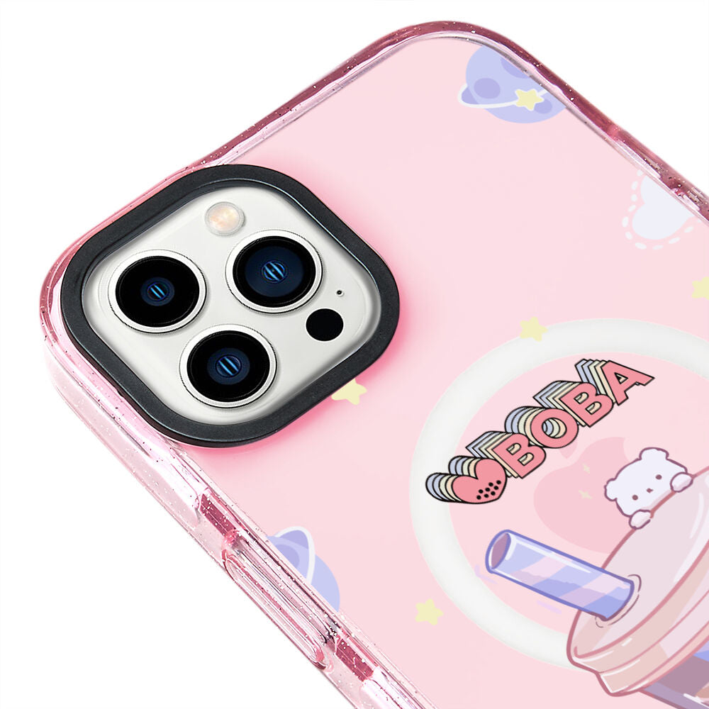 MagsafeliArtycaseSimliPembe