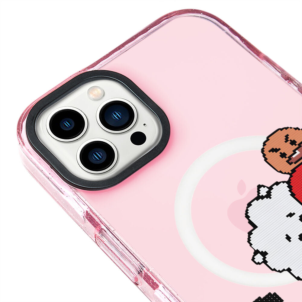 MagsafeliArtycaseSimliPembe