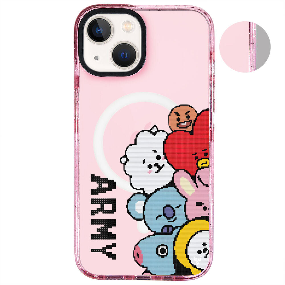 MagsafeliArtycaseSimliPembe