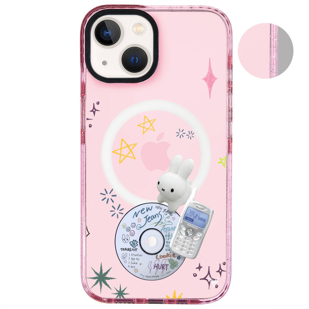 MagsafeliArtycaseSimliPembe