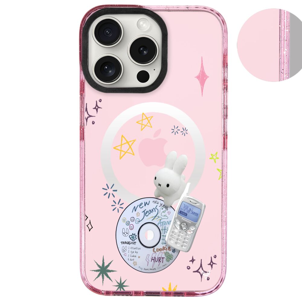 MagsafeliArtycaseSimliPembe