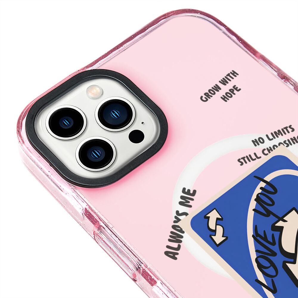 MagsafeliArtycaseSimliPembe