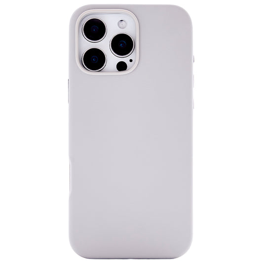 iPhone 16 Pro Gizli Magsafeli Vegan Deri Telefon Kılıfı - Gri