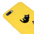Realme C2 Düşen Kedi Telefon Kılıfı - Renkli Silikon - Sarı