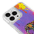 iPhone 13 Pro Max Renkli Fil Telefon Kılıfı - Neon - Violet