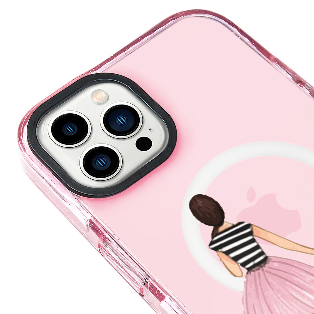 MagsafeliArtycaseSimliPembe
