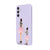 Samsung A54 Anne Kız Telefon Kılıfı - Renkli Silikon - Lila