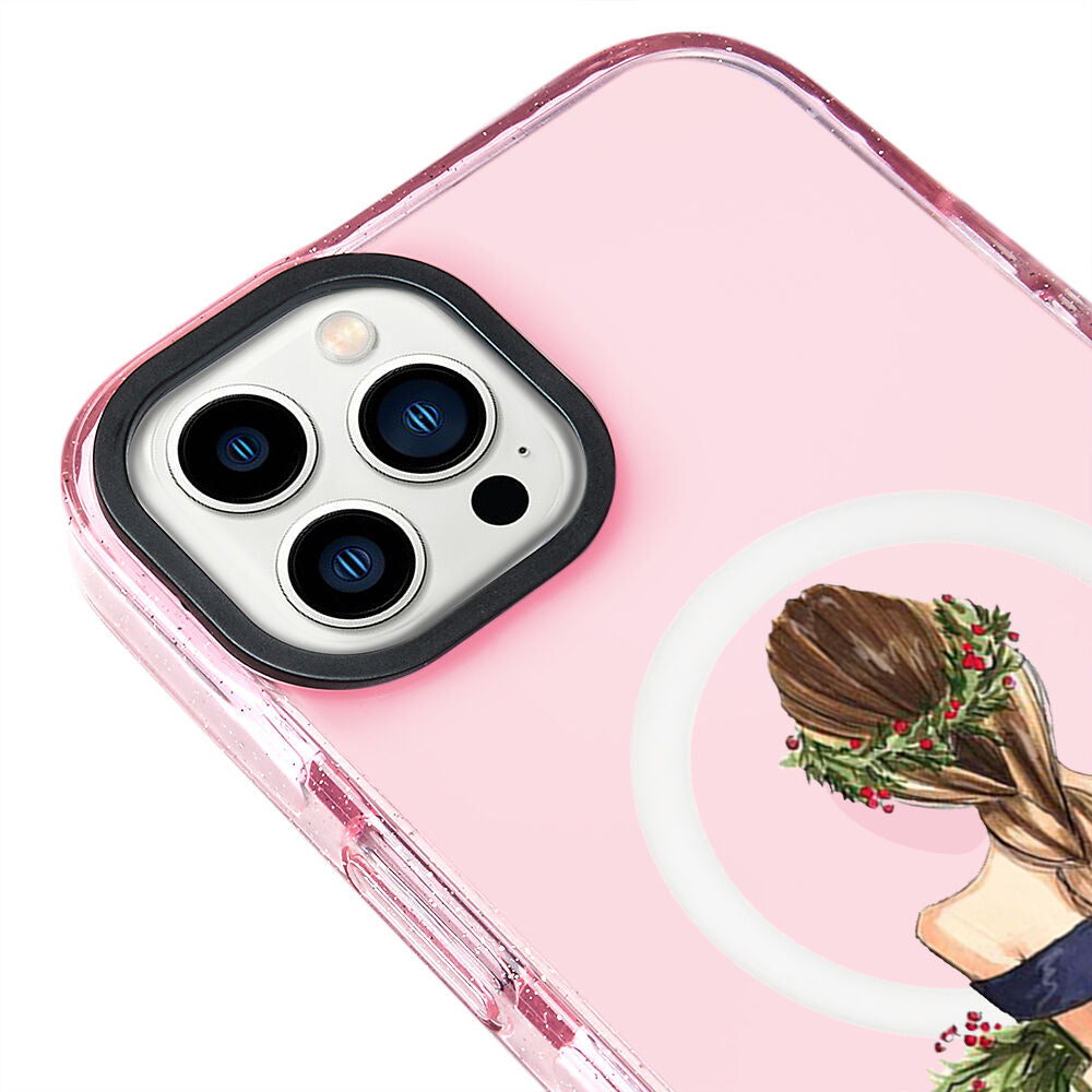 MagsafeliArtycaseSimliPembe