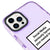 iPhone 12 Pro Max Social Media Telefon Kılıfı - Artycase - Simli Mor