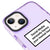iPhone 14 Social Media Telefon Kılıfı - Artycase - Simli Mor